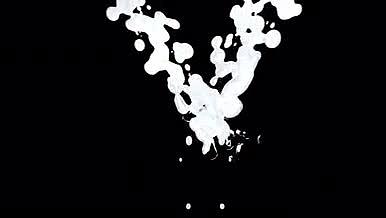 4K小清新牛奶创意飞溅合成透明背景视频视频的预览图